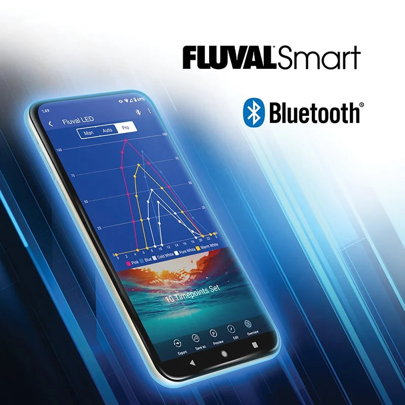 Fluval Aquasky 2.0 LED with Bluetooth 35watt 48"-60"