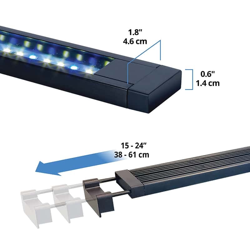 Fluval Aquasky 2.0 LED with Bluetooth 12watt 15"-24"