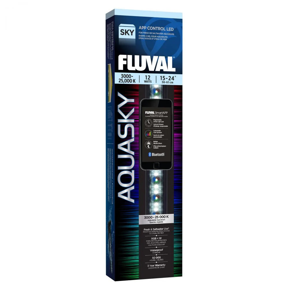 Fluval Aquasky 2.0 LED with Bluetooth 12watt 15"-24"