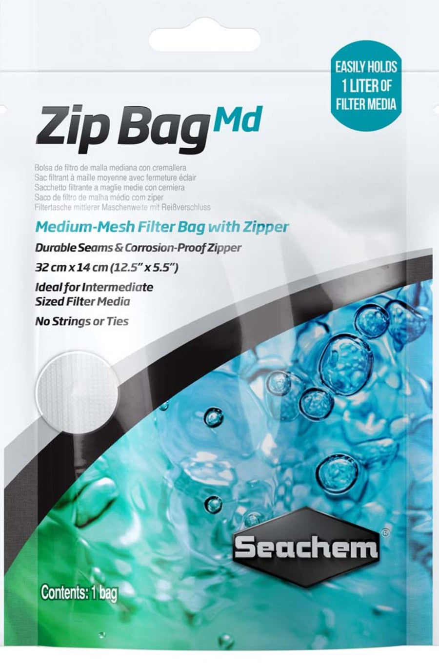 Seachem Laboratories Mesh Filter Bag with Zipper