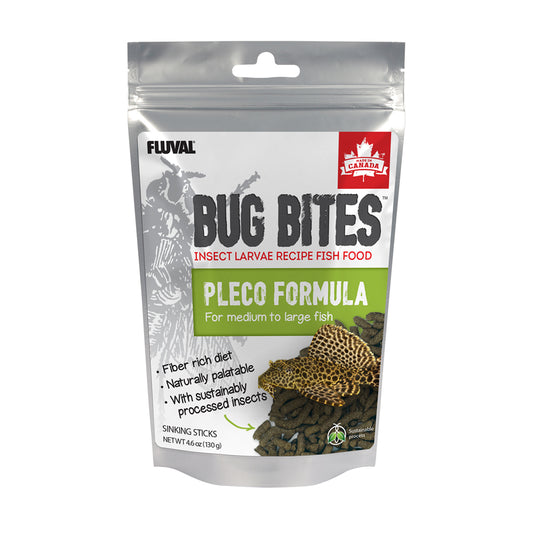 Fluval Bug Bites Bottom Feed Sticks Pleco 4.6oz