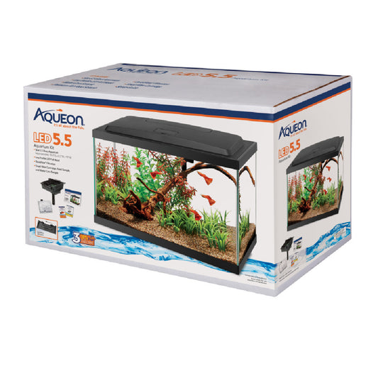 Aqueon Aquarium Starter Kit with LED Lighting - 5 Gallon
