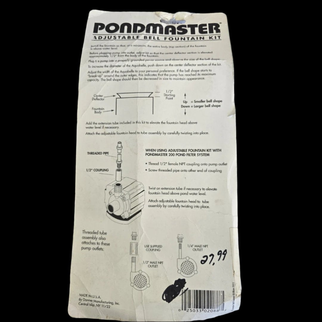 Pondmaster Adjustable Bell Fountain Kit