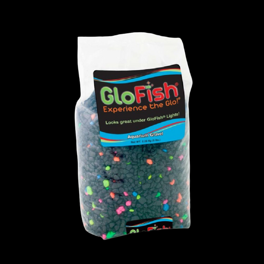GloFish Aquarium Gravel - Black with Fluorescent Highlights