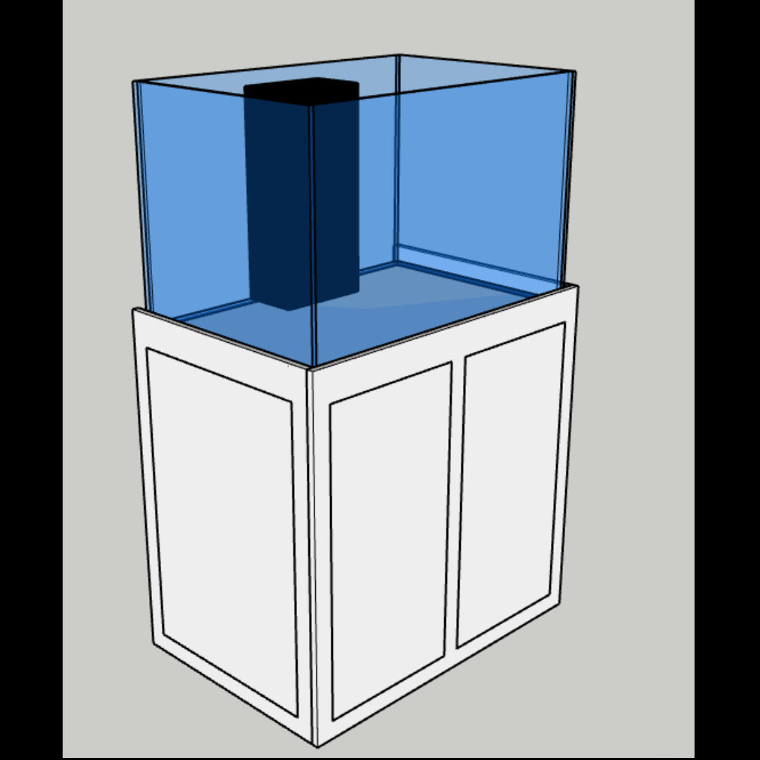 G.C. Glass Rimless Tank - Low Iron Glass Front - 90 Gallons