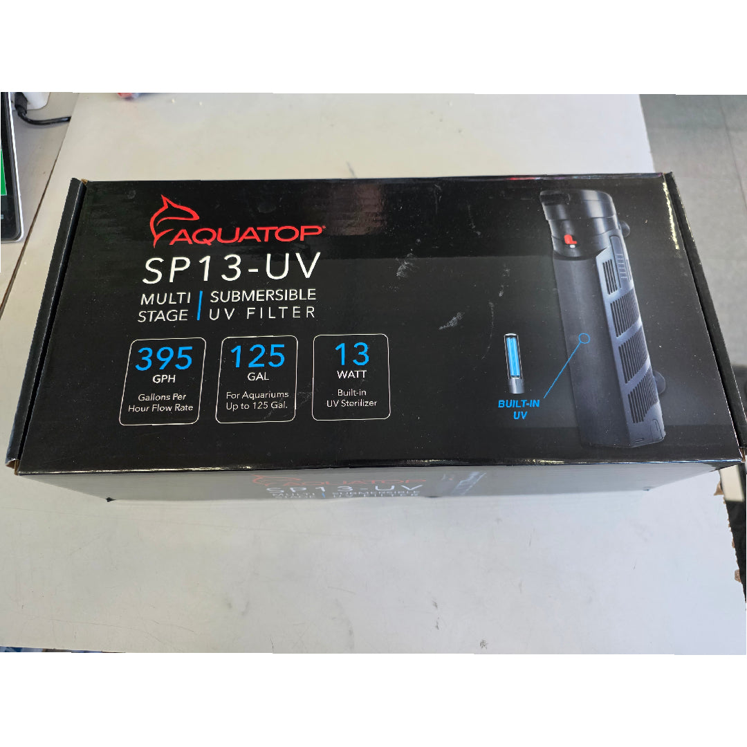 Used - Aquatop SP13-UV 395 GPH Internal Filter with 13W UV Sterilizer