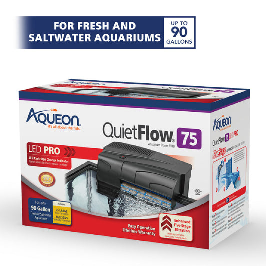 Aqueon QuietFlow LED PRO Aquarium Power Filter