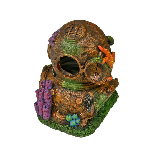 Blue Ribbon Exotic Environments Divers Helmet Aquarium Ornament