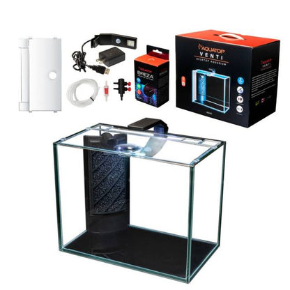 Aquatop Venti Professional Showcase Glass Aquarium Kit- 2 Gallon