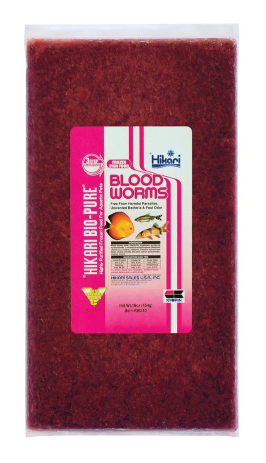 Hikari USA Blood Worm Frozen Fish Food