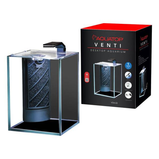 Aquatop Venti Professional Showcase Glass Aquarium Kit - 1 Gallon