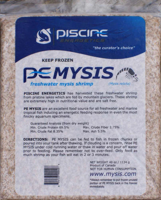Piscine Energetics Mysis Frozen Fish Food - 40oz