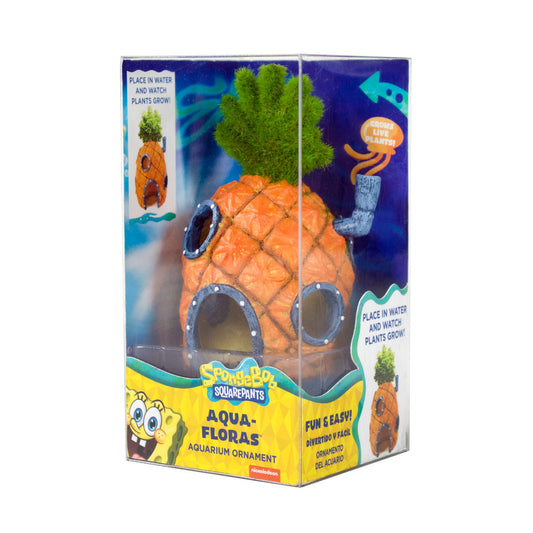 SpongeBob Aqua-Floras Living Pineapple House Aquarium Ornament