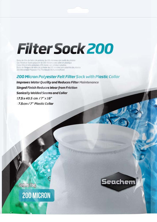 Seachem Laboratories Welded Filter Sock with Plastic Collar