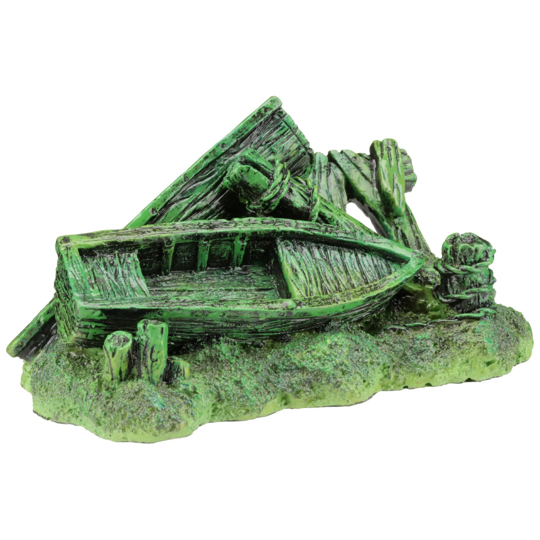 Marina Polyresin Ornament, Twin Beached Boat