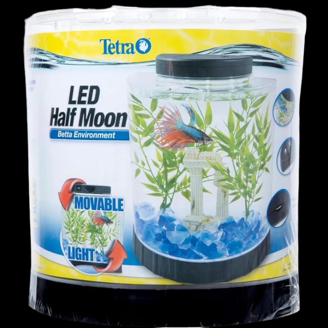 Tetra LED Half Moon Betta Kit - 1.1 gallon