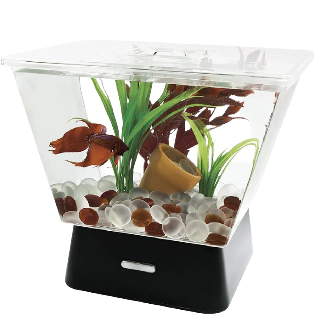 Tetra LED Trapezoid Betta Tank - 1 gallon