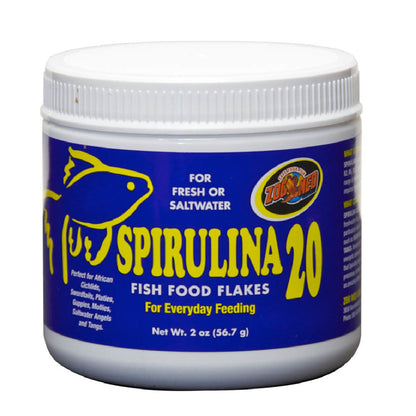 Zoo Med Spirulina 20 Flakes Fish Food