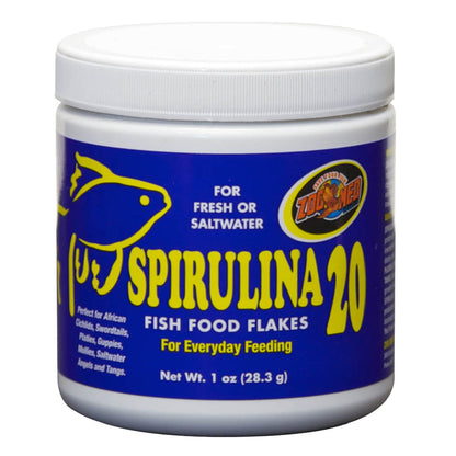 Zoo Med Spirulina 20 Flakes Fish Food