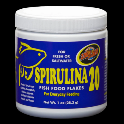 Zoo Med Spirulina 20 Flakes Fish Food