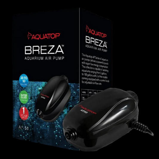 Aquatop BREZA AP-50 Aquarium Air Pump with Flow control Knob 20-50gal