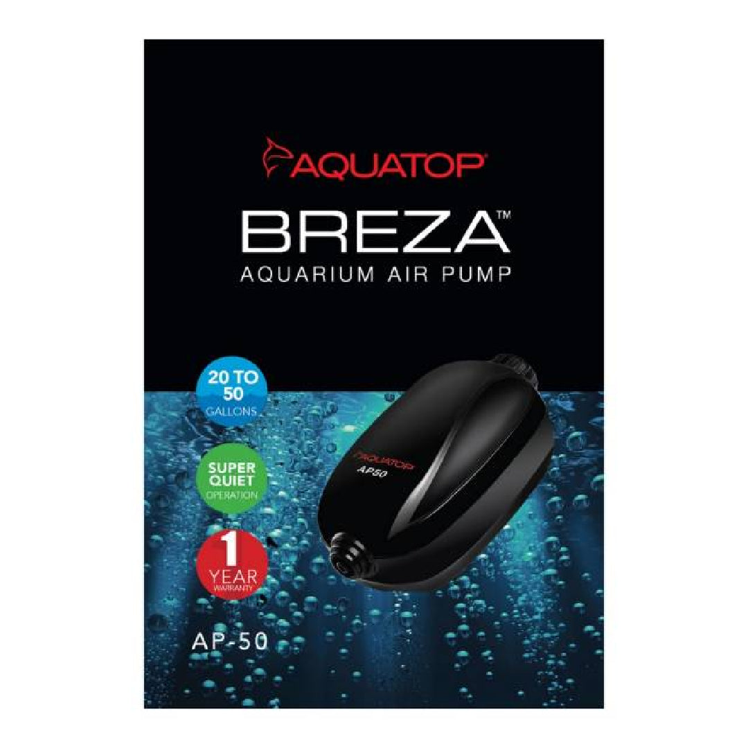 Aquatop BREZA AP-50 Aquarium Air Pump with Flow control Knob 20-50gal