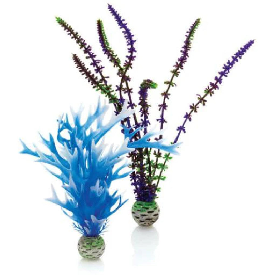 Oase Deco Plant Blue & Purple - Medium - 2pack