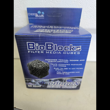 Deep Blue BioBlocks - Carbon Cubes - 60ct