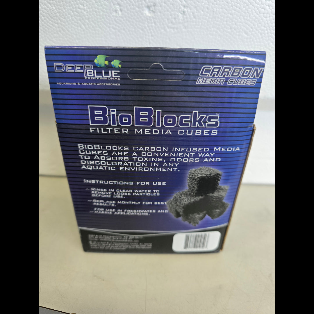 Deep Blue BioBlocks - Carbon Cubes - 60ct