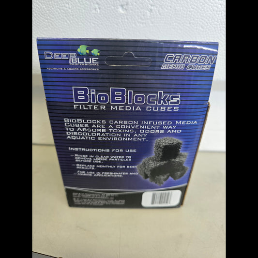 Deep Blue BioBlocks - Carbon Cubes - 60ct