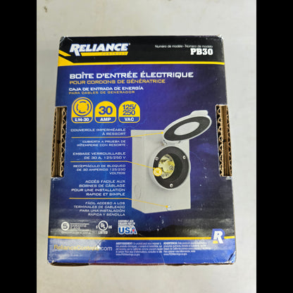 Reliance Power inlet Box - For Generators