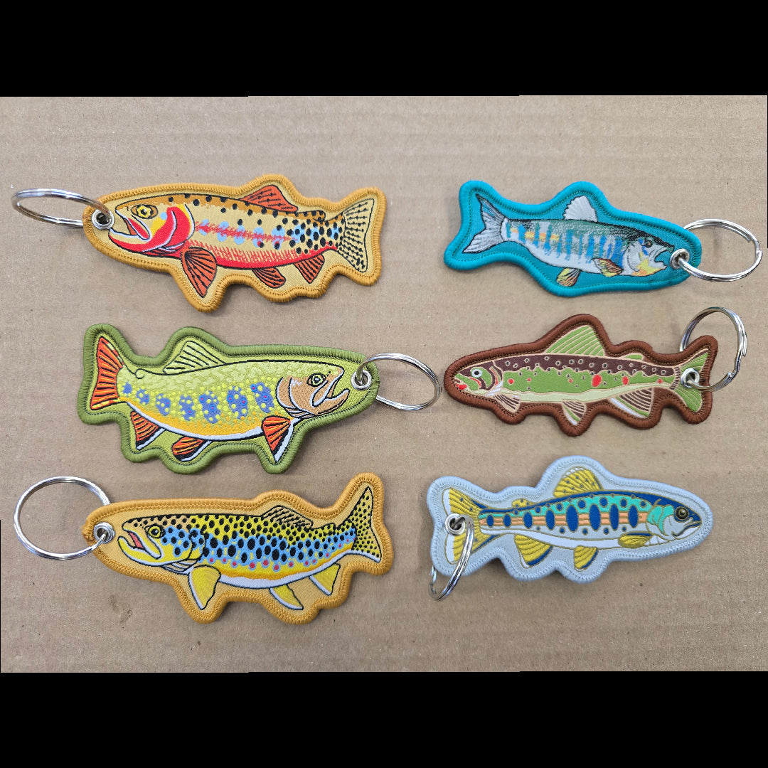 Embroidered Fish Keychain Assorted