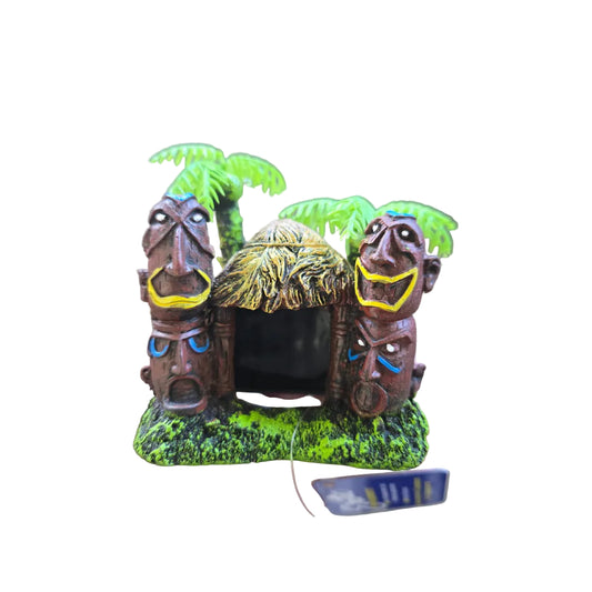 Blue Ribbon Betta Hut with 2 Palm Trees