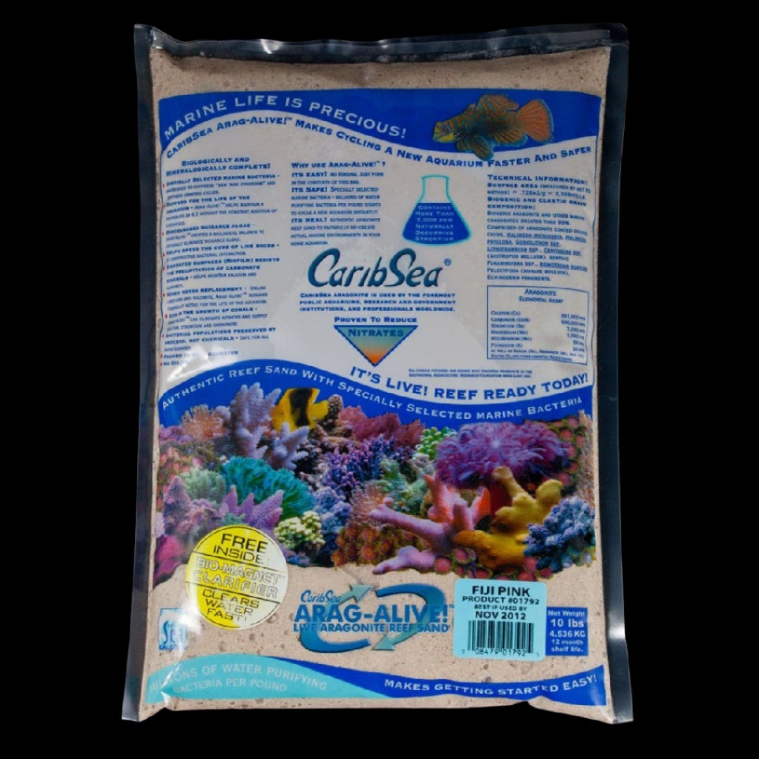 CaribSea Arag-Alive Aquarium Sand - Fiji Pink