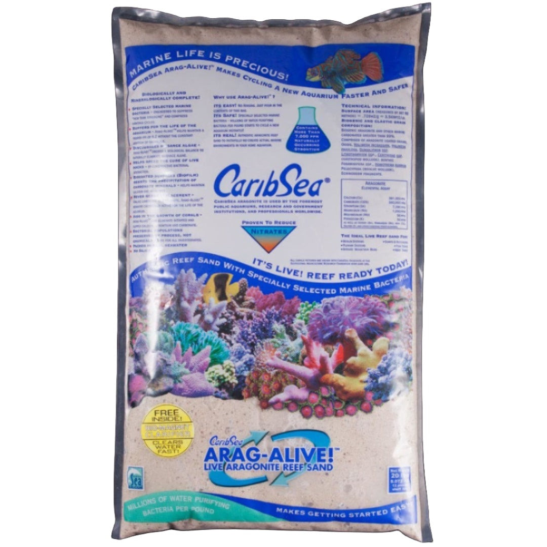 CaribSea Arag-Alive Aquarium Sand - Fiji Pink