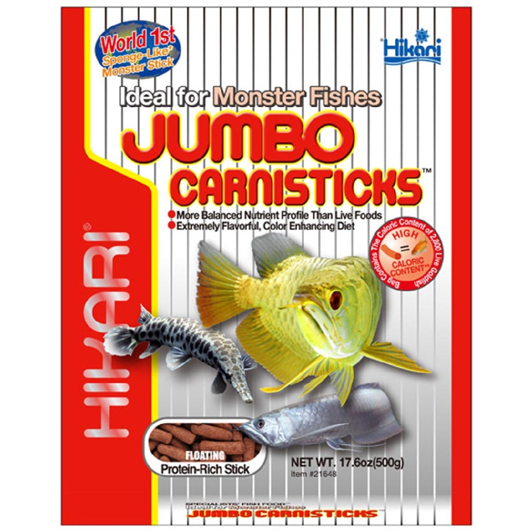 Hikari USA Jumbo CarniSticks® Floating Fish Food