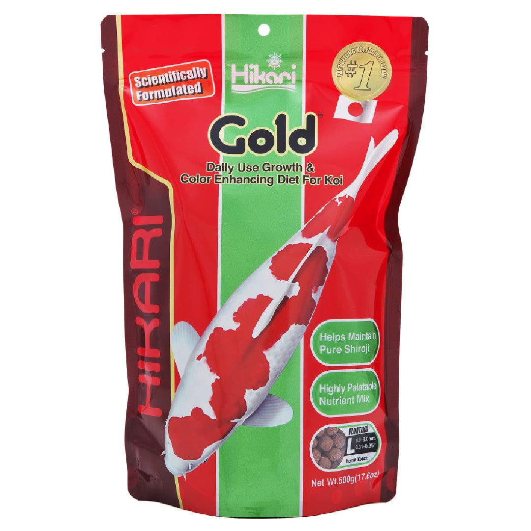 Hikari USA Gold Color Enhancing Pellet Fish Food for Koi and Pond Fishes