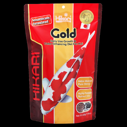 Hikari USA Gold Color Enhancing Pellet Fish Food for Koi and Pond Fishes