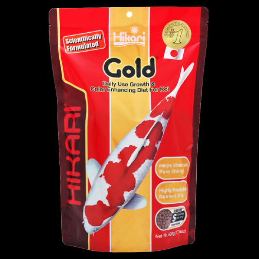 Hikari USA Gold Color Enhancing Pellet Fish Food for Koi and Pond Fishes