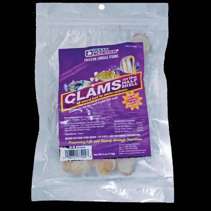 Ocean Nutrition Frozen Food Clams on the Half Shell