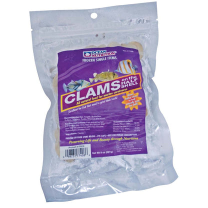 Ocean Nutrition Frozen Food Clams on the Half Shell