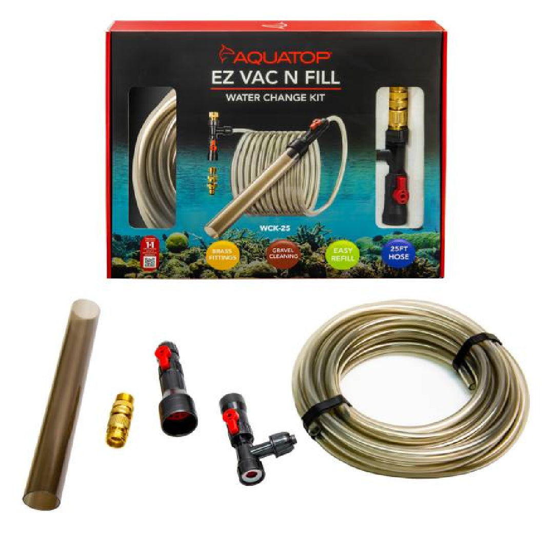 Aquatop EZ Vac-N-Fill Water Change Kit With Brass Fittings