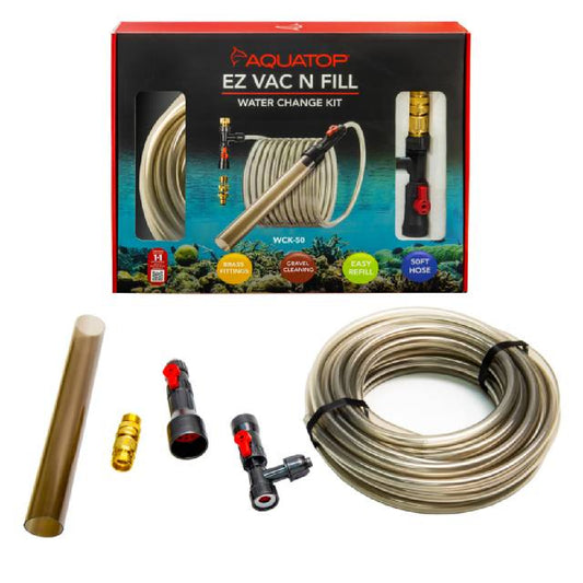 Aquatop EZ Vac-N-Fill Water Change Kit With Brass Fittings