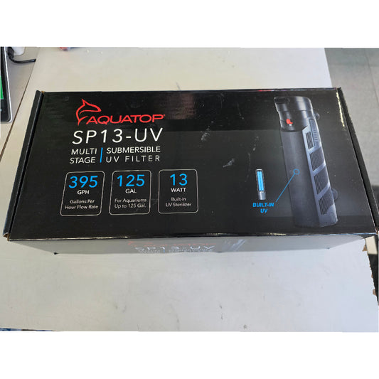 Used - Aquatop SP13-UV 395 GPH Internal Filter with 13W UV Sterilizer