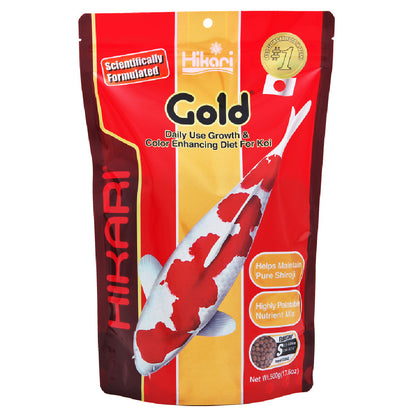 Hikari USA Gold Color Enhancing Pellet Fish Food for Koi and Pond Fishes